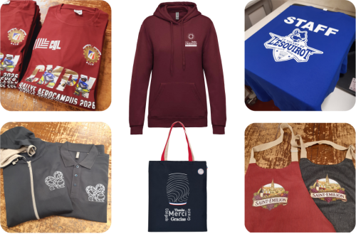 Sérigraphie numérique DTF sur textile et objet - Brodata Plus Sérigraphie numérique DTF sur textile et objet - Brodata Plus