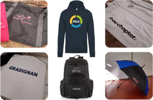 Transfert numérique ou flocage sur textile et accessoires- Brodata Plus Transfert numérique ou flocage sur textile et accessoires- Brodata Plus